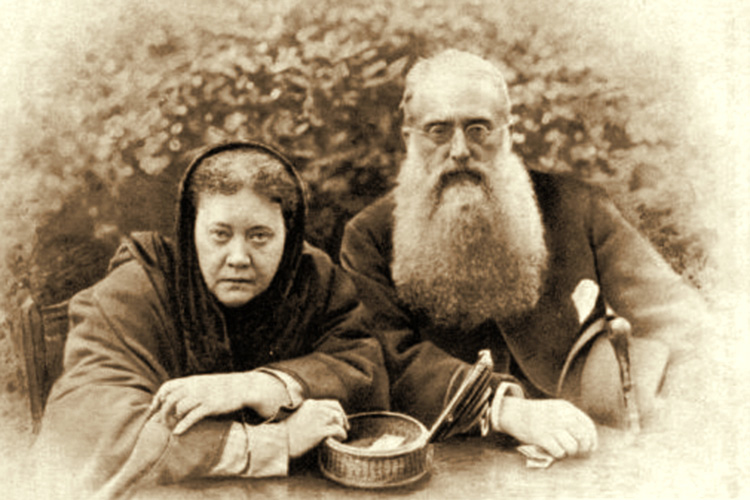 Елена Петровна Блаватская и генри Олькотт. 1888 год.